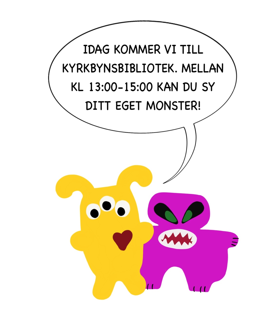 Monster på Kyrkbynsbibliotek