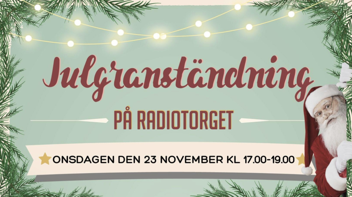 Julgranständning på Radiotorget