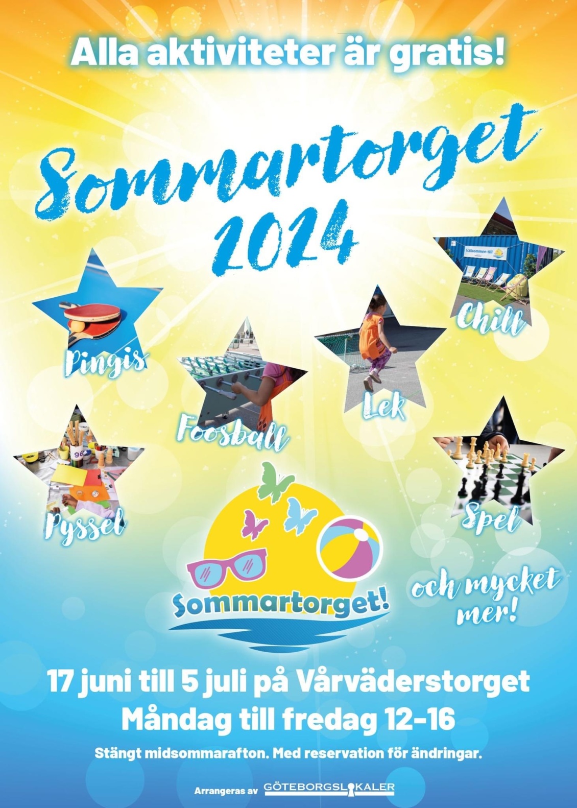 Sommartorget på Vårväderstorget.