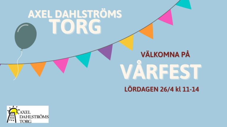 Vårfest på Axel Dahlströms Torg 🌱